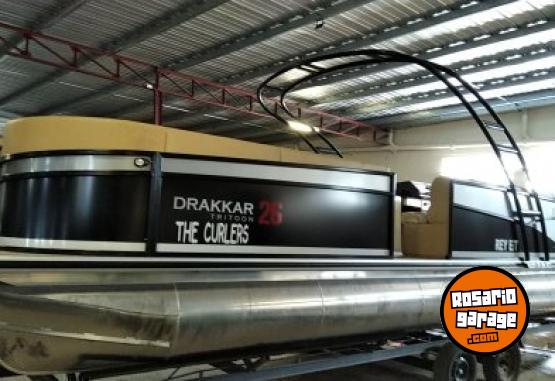 Embarcaciones - Pontoon Drakkar 26 Pies Tritoon Con Motor Mercury 150 4t - En Venta
