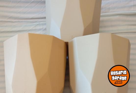 Hogar - macetas facetadas N16 y N20 + bolsa perlitas sustrato tierra fertil - En Venta