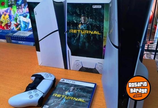 Electrónica - Sony Playstation 5 Slim - 1TB SSD de ultra alta velocidad + 6 juegos - En Venta