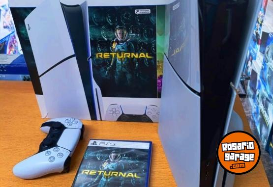 Electrónica - Sony Playstation 5 Slim - 1TB SSD de ultra alta velocidad + 6 juegos - En Venta