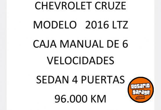 Autos - Chevrolet CRUZE LTZ 2016 Nafta 96000Km - En Venta