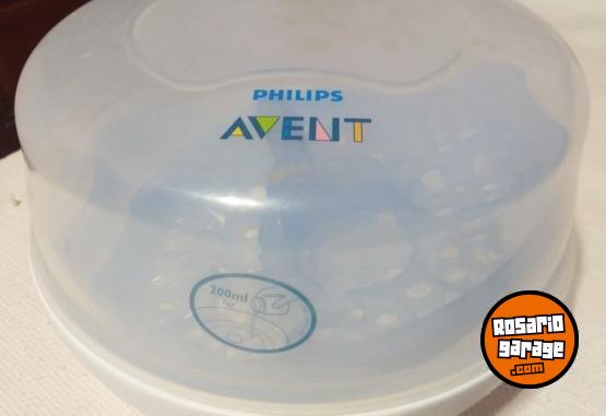 Artculos para beb - Esterilizador Philips Avent a vapor para microondas.  (Para 8 mamaderas y otros productos para bebs, cmo extractores de leche y accesorios). - En Venta