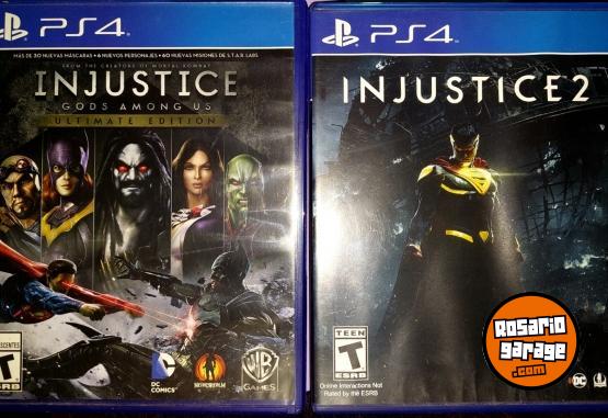 Electrnica - Vendo Injustice 1 y 2 de PS4 (muy poco uso) - En Venta