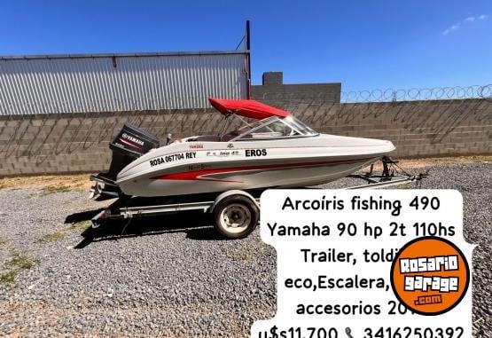 Embarcaciones - Arcoris 490 fishing 490 Yamaha 90 hp 2t full lancha usada sport - En Venta