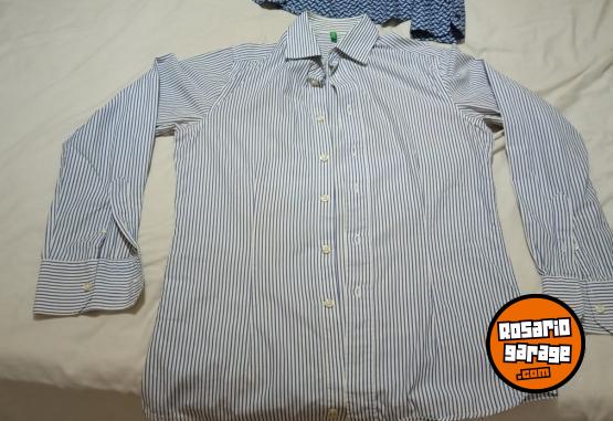 Indumentaria - LIQUIDO 10 camisas 1 par de zapatos 1 bermuda batistella reffans A+ benetton tannery - En Venta