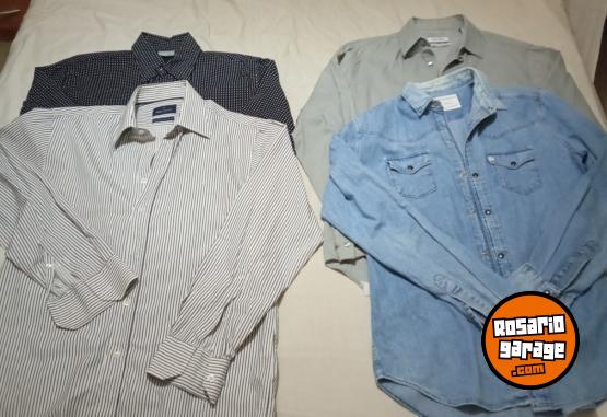 Indumentaria - LIQUIDO 10 camisas 1 par de zapatos 1 bermuda batistella reffans A+ benetton tannery - En Venta