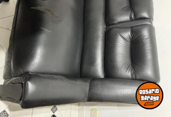 Hogar - Sill�n de cuero sint�tico bicuerpo negro - En Venta