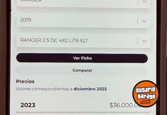 Camionetas - Ford RANGER XLT 2019 GNC 132000Km - En Venta