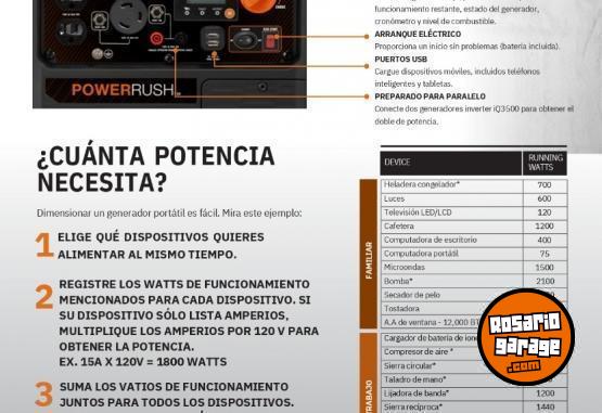 Herramientas - GENERADOR INVERTER "GENERAC" - En Venta