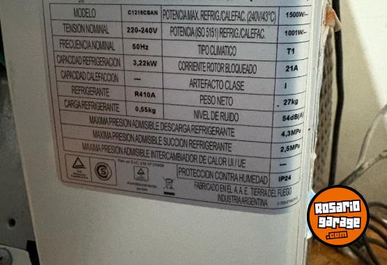 Hogar - Aire acondicionado 3000 frigorías - En Venta