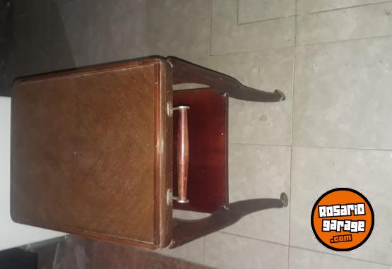Hogar - Mesa Carrito Madera De Caoba Auxiliar Antigua - En Venta