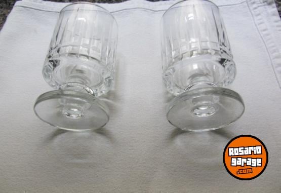 Hogar - 12 COPAS DE CRISTAL TALLADO PARA VINO - En Venta