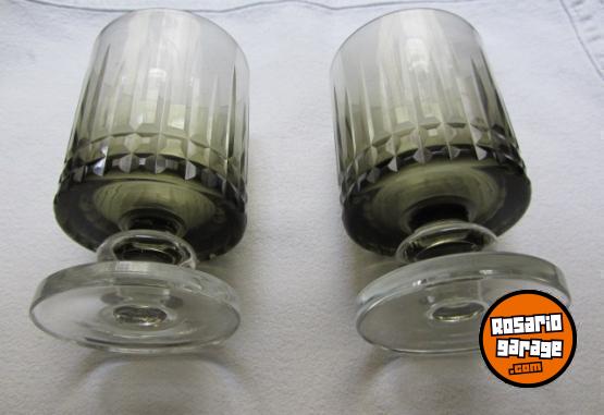 Hogar - 11 COPAS DE CRISTAL TALLADO PARA VINO - En Venta