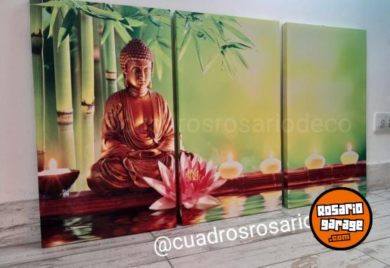 Hogar - Cuadros en lienzo estilo Budas  y Zen *ENTERO/TRIPTICO * VARIOS TAMAOS *Rosario y zona - En Venta
