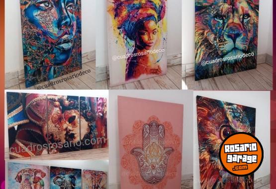 Hogar - Cuadros decorativos Rosario en lienzo *personalizados *Diseños Exclusivos *ENTERO/TRIPTICO - En Venta