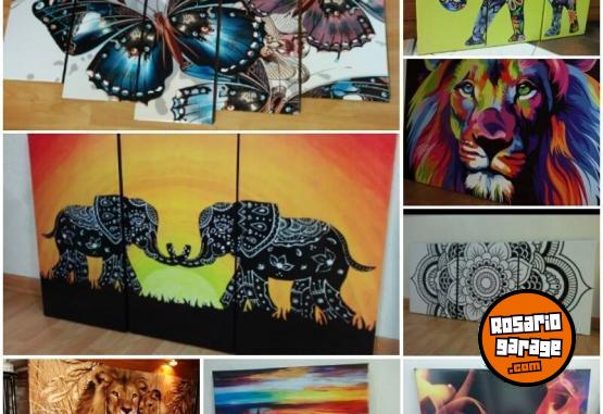 Hogar - Cuadros decorativos Rosario en lienzo *personalizados *Diseños Exclusivos *ENTERO/TRIPTICO - En Venta