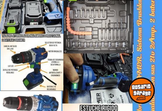 Herramientas - Taladro inalmbrico BRAMER Brushless 2 bateras - En Venta