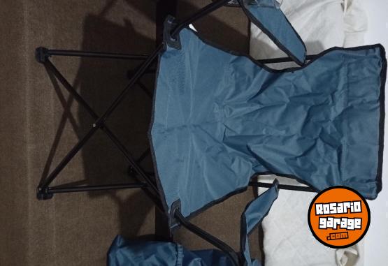 Hogar - Silla Plegable Con Funda Color Azul de 90 Cm - En Venta