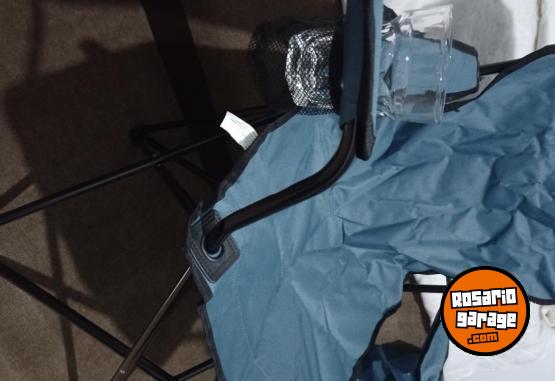 Hogar - Silla Plegable Con Funda Color Azul de 90 Cm - En Venta