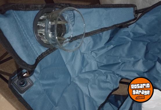 Hogar - Silla Plegable Con Funda Color Azul de 90 Cm - En Venta