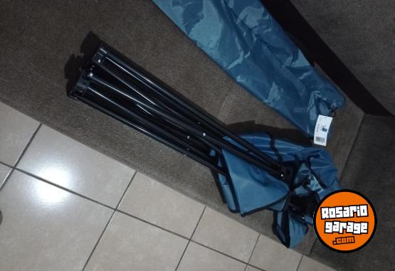 Hogar - Silla Plegable Con Funda Color Azul de 90 Cm - En Venta