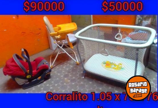 Art�culos para beb� - Vendo colch�n,sillita auto, corralito bebe, sillita para comer,cama hierro regulable,3 hermosos cuadros 1 repisa 4 sillas pl�sticas y varias cosas ver fotos y descripci�n - En Venta