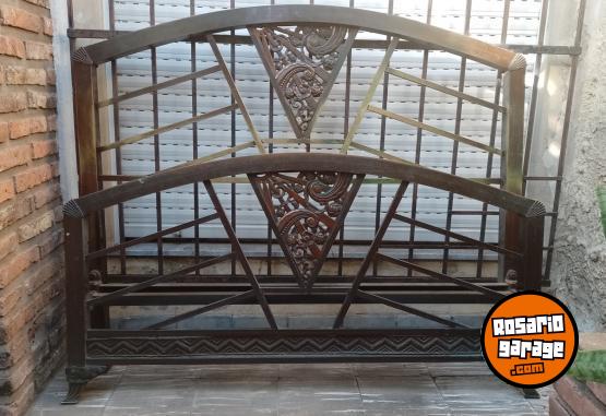 Hogar - ANTIGUA Y HERMOSA CAMA DE BRONCE 2 PLAZAS-1936 - En Venta