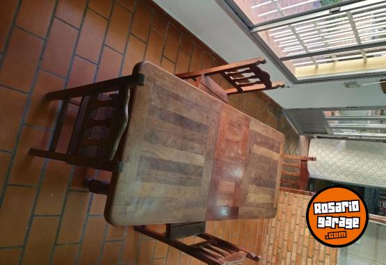 Hogar - SET SILLAS Y MESA EXTENSIBLE ALGARROBO - En Venta