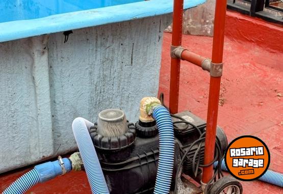 Hogar - Pileta fibra de vidrio Amrica  Fiberglass + bomba de limpieza + recipiente pastilla cloro - En Venta