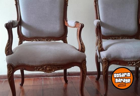 Hogar - Sillones antiguos estilo Luis XV tapizados a nuevo - En Venta
