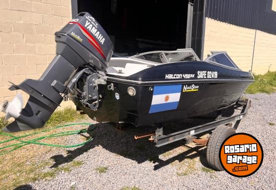 Embarcaciones - Lancha open usada 460 alcon Yamaha 60 2t 2008. 200 hs  con trailer y accesorios 7,500u$s - En Venta