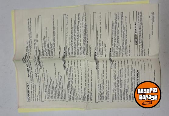 Accesorios para Motos - Manual de usuario kawasaki ninja 250 - En Venta