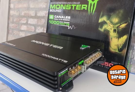 Accesorios para Autos - Potencia Monster 1000w + Caja slim Monster 12v 1000w - En Venta