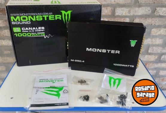 Accesorios para Autos - Potencia Monster 1000w + Caja slim Monster 12v 1000w - En Venta