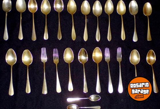 Otros - CUBIERTOS ANTIGUOS DE ALPACA - En Venta