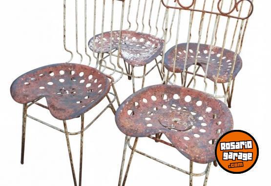 Hogar - Sillas para jardín con asiento de arado o tractor - En Venta