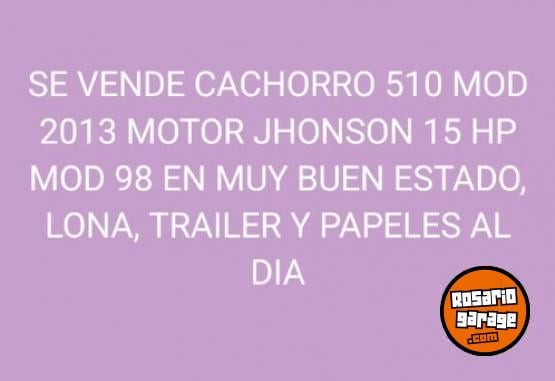 Embarcaciones - Cachorro 510 con jhonson 15 - En Venta