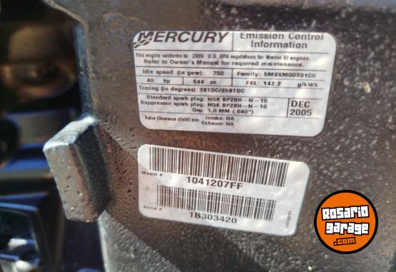 Otros (Nutica) - Motor Mariner 40hp ao 2006 💪🏼🇺🇲 - En Venta