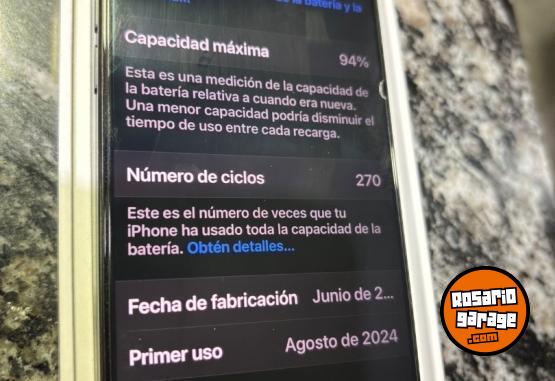 Telefona - iPhone 15 Pro de 128 Gb 94% batera - En Venta