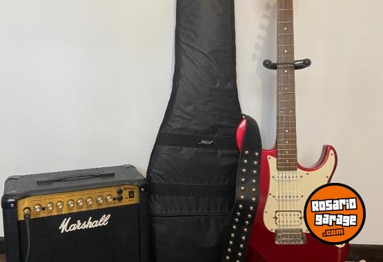 Instrumentos Musicales - Pack Completo - Yamaha Pacífica + Marshall 15W con funda, correa y cables! - En Venta