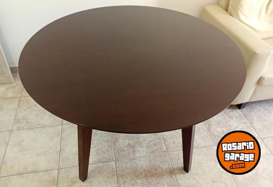 Hogar - Mesa Redonda Madera Maciza 120 cm "La Espaola" (Rosario). - En Venta