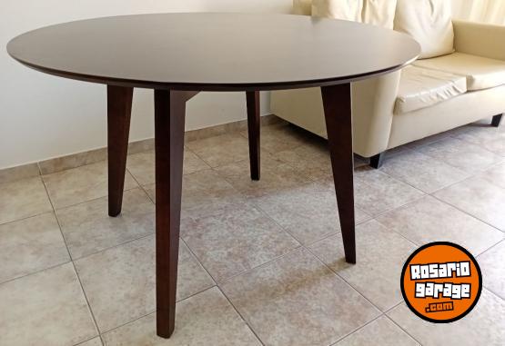 Hogar - Mesa Redonda Madera Maciza 120 cm "La Espaola" (Rosario). - En Venta