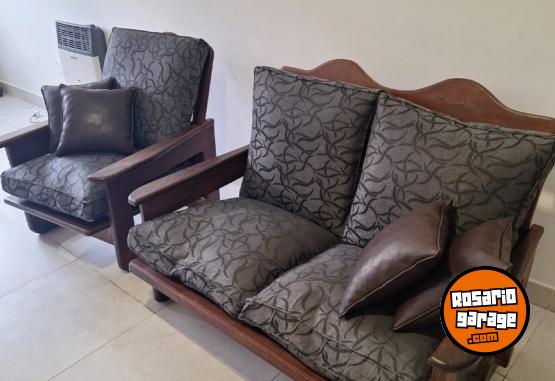 Hogar - SILLONES DE ALGARROBO CON ALMOHADONES - En Venta