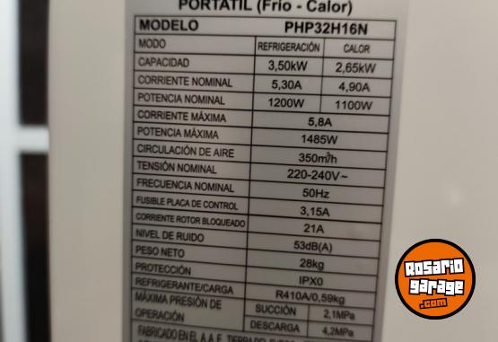 Hogar - Aire acondicionado Portatil - Philco Php32h16n Blanco (Usado) - En Venta
