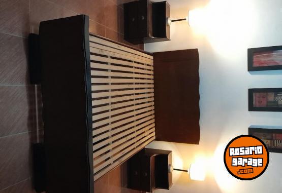 Hogar - Cama de 2 plazas con 2 mesitas de luz - En Venta