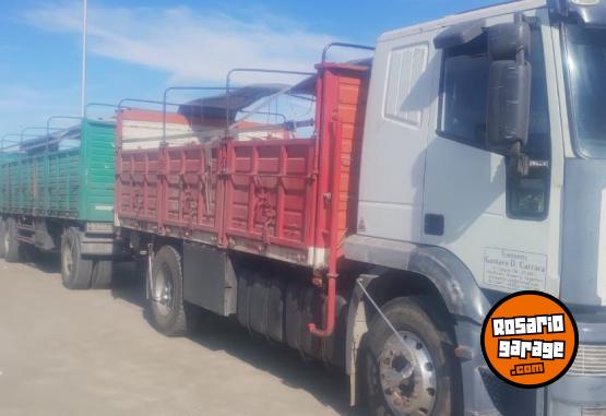 Camiones y Grúas - Iveco Eurotech 370 + acoplado Hermann 9.30 - En Venta