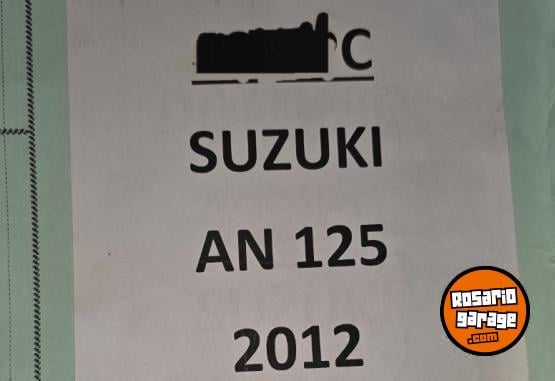 Motos - Suzuki AN 125 2012 Nafta 23000Km - En Venta