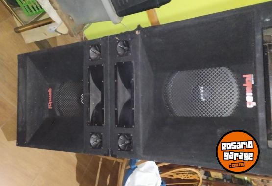 Instrumentos Musicales - vendo Bafles, Potencia, bandeja Mixer, y micrófonos con pies jirafa - En Venta
