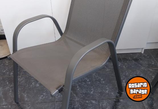 Hogar - 3 Silla Acero y Textileno - En Venta