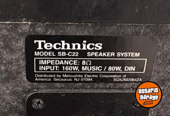 Electrnica - Technics - Parlantes Central Y 2 Satlites - En Venta